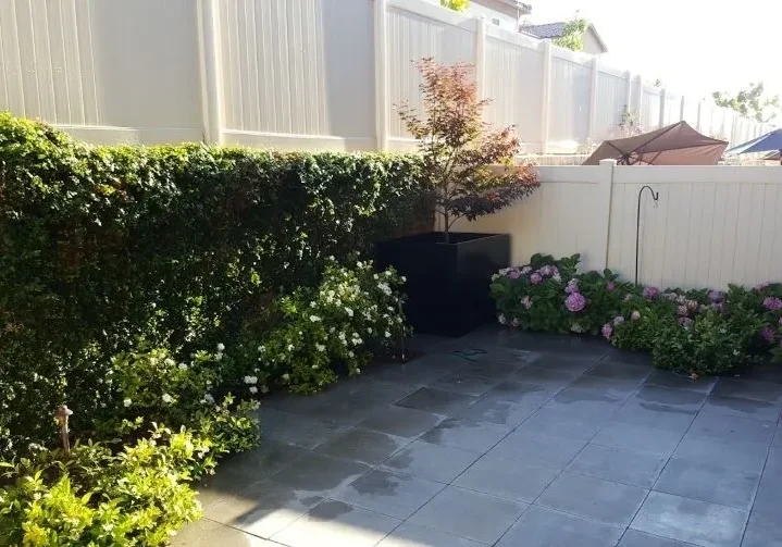 A pleasant yard that DIY landscaping can achieve.